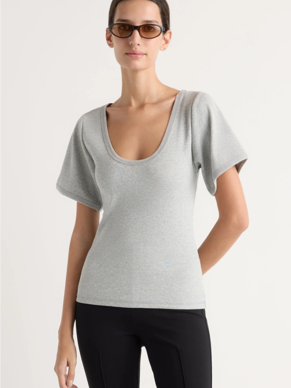 Elevated Basics - Modern Citizen Scoop-Neck Tee